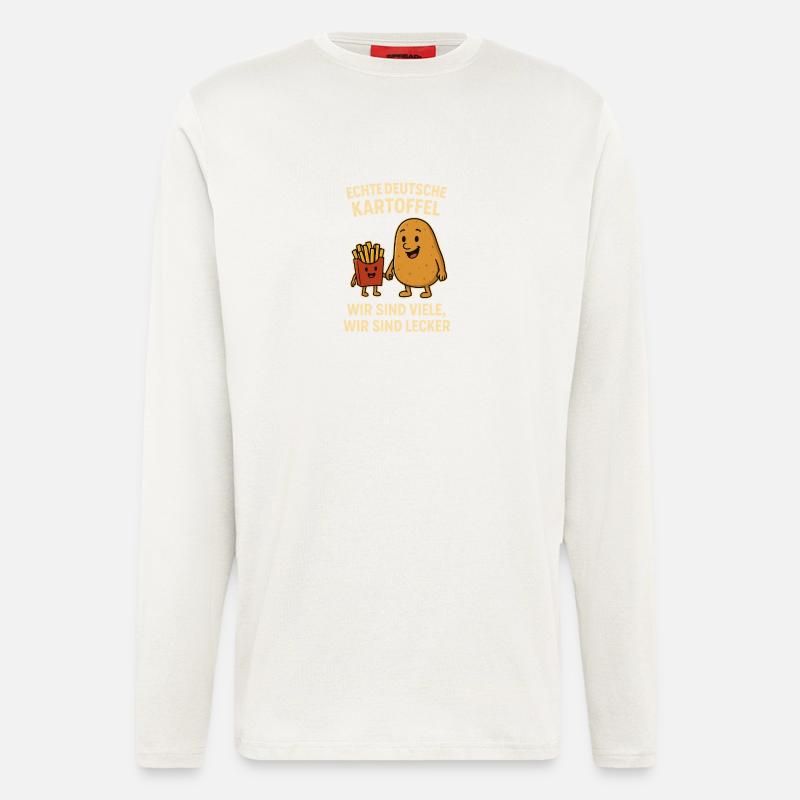 Echte Deutsche Kartoffel - Langarmshirt - made by SPREAD  - OFF WHITE