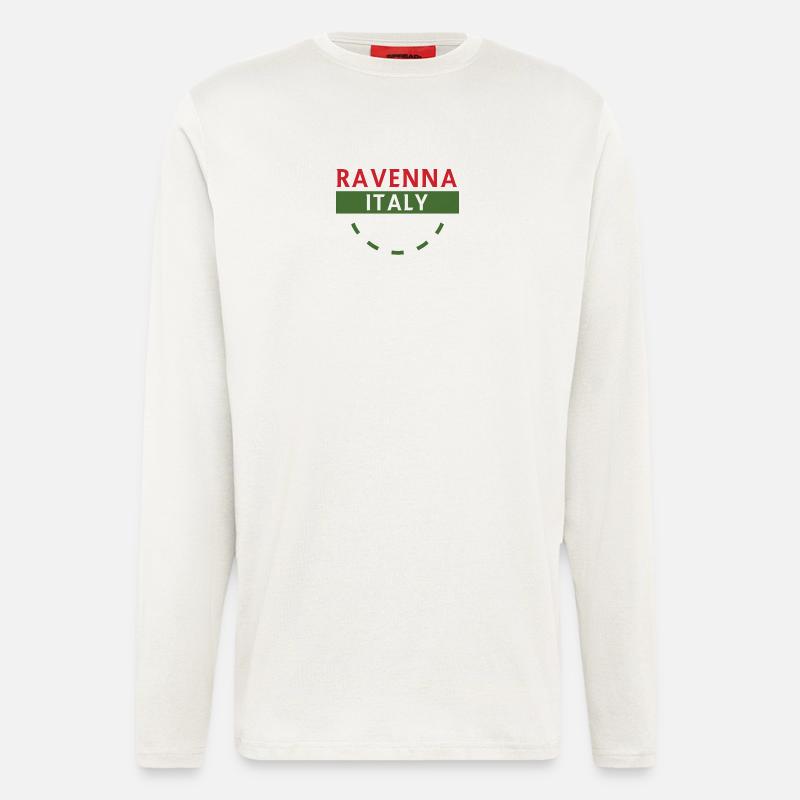 Ravenna Italien Wappen - Langarmshirt - made by SPREAD  - OFF WHITE