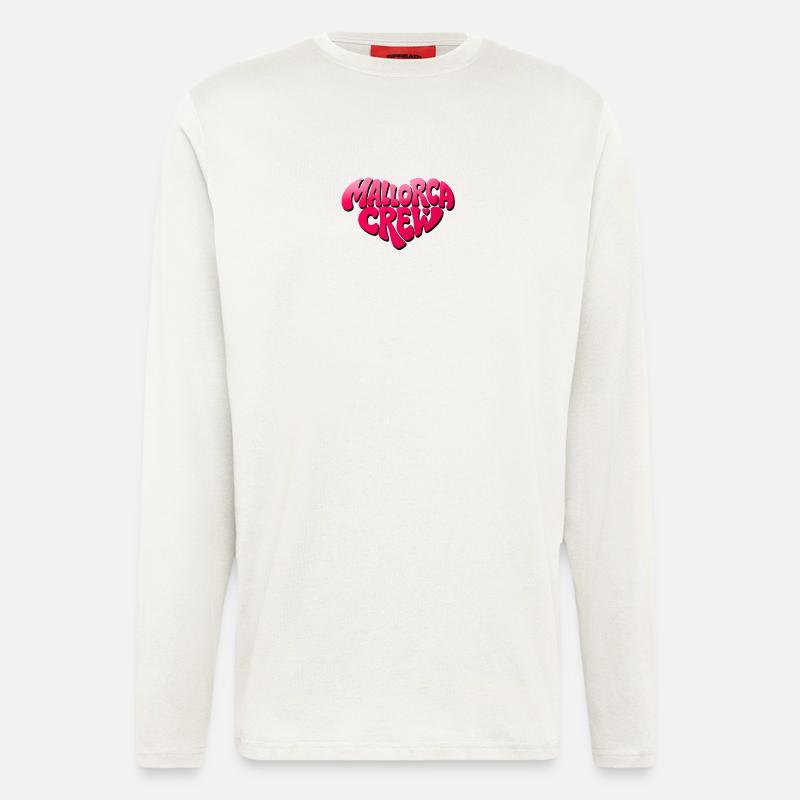 Mallorca Crew Pink Retro - Langarmshirt - made by SPREAD  - OFF WHITE