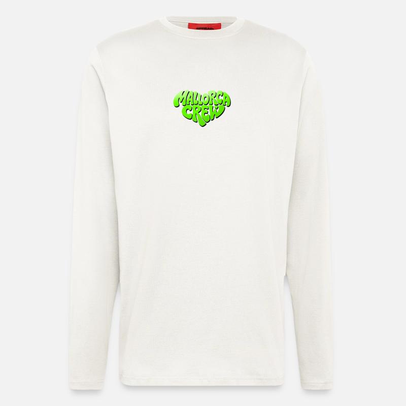 Mallorca Crew Neon Logo - Longsleeve - made by SPREAD  - OFF WHITE
