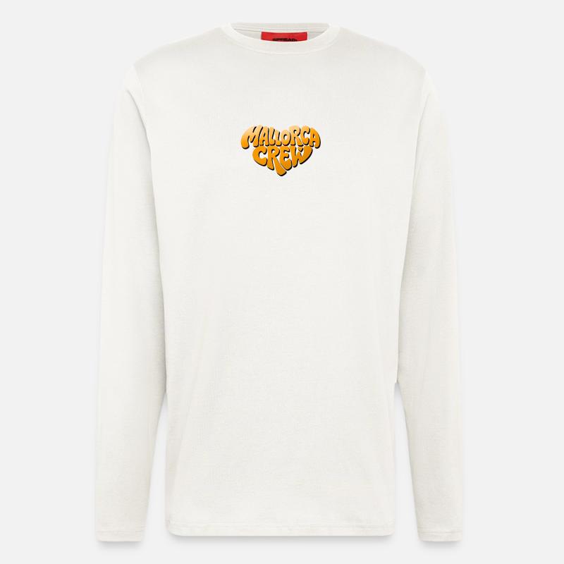 Mallorca Crew Bubble Logo - Langarmshirt - made by SPREAD  - OFF WHITE