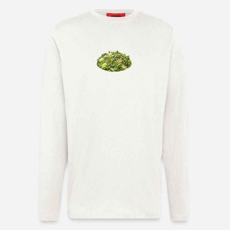 Green Delight Pine Kernel Salad - Longsleeve - made by SPREAD  - OFF WHITE