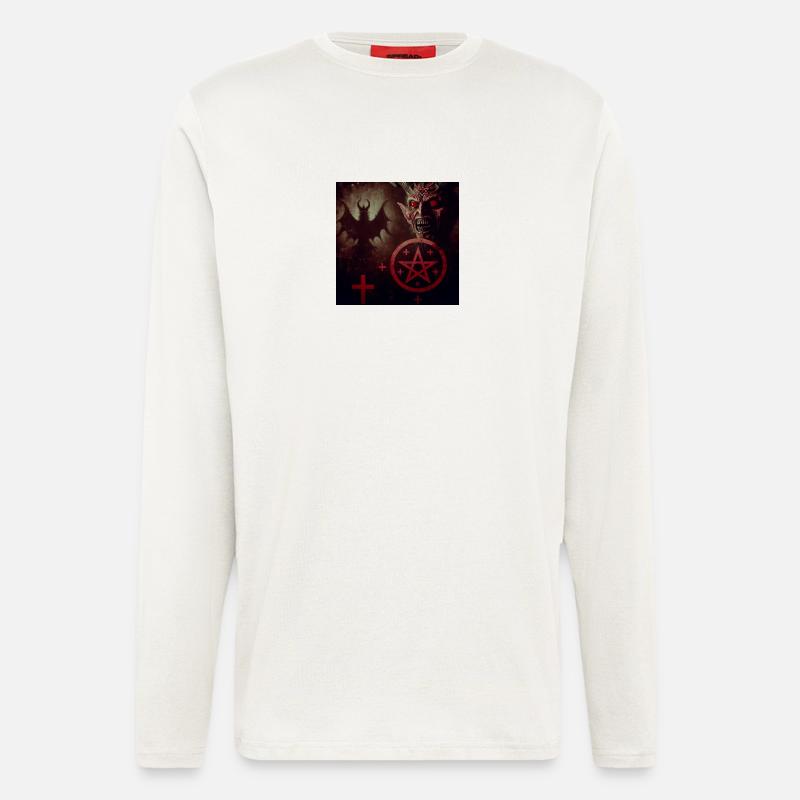 Luzifer und Dämon - Langarmshirt - made by SPREAD  - OFF WHITE