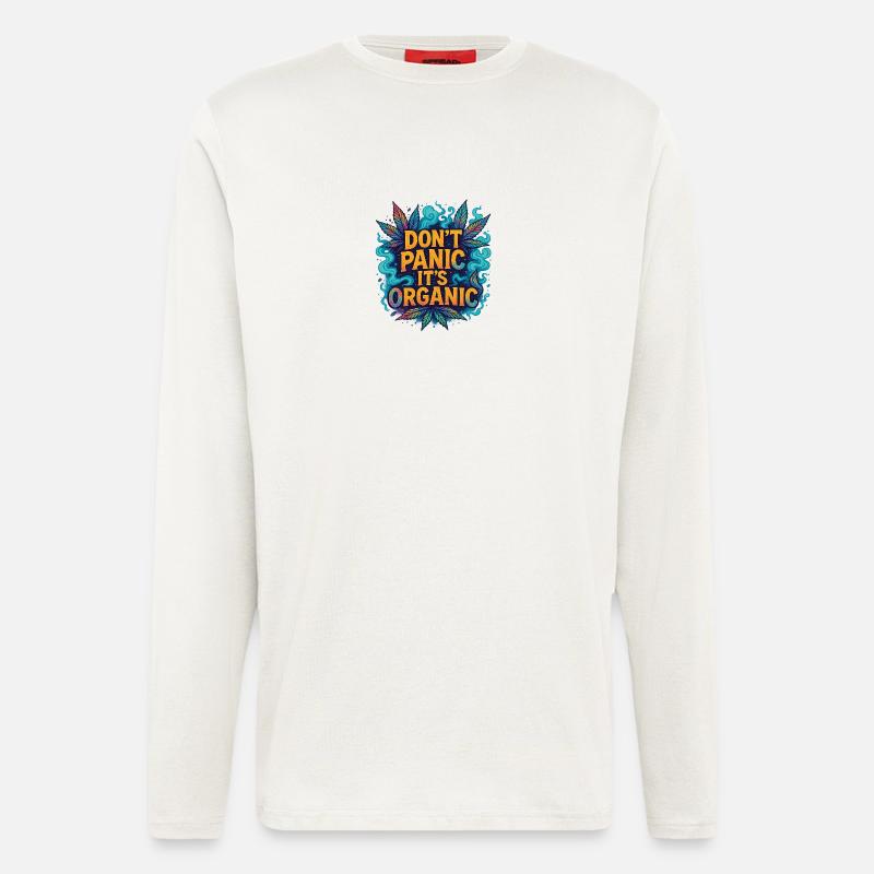 Don‘t panic - Langarmshirt - made by SPREAD  - OFF WHITE