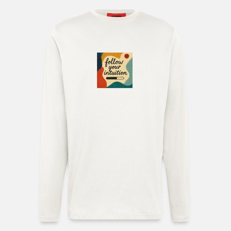 Intuition in Farbe - Langarmshirt - made by SPREAD - OFF WHITE
