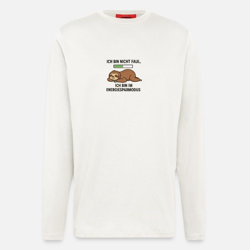 Sloth in power saving mode - Longsleeve - made by SPREAD  - OFF WHITE