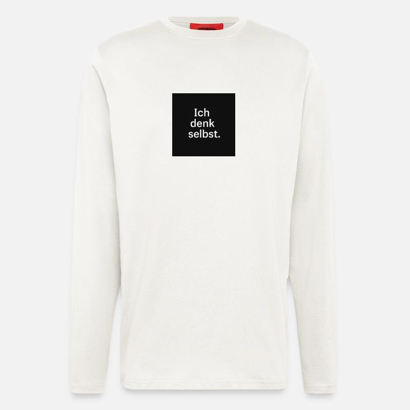 Ich denk selbst. - Langarmshirt - made by SPREAD  - OFF WHITE
