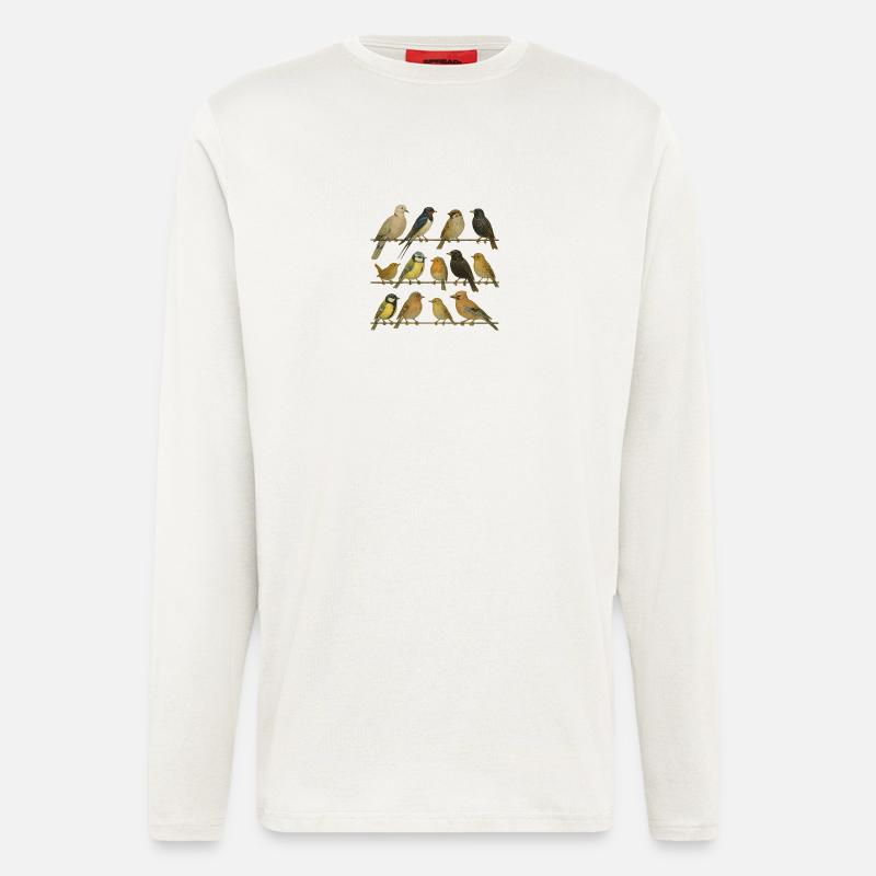 Bird Watcher Bird Lover - Longsleeve - made by SPREAD  - OFF WHITE