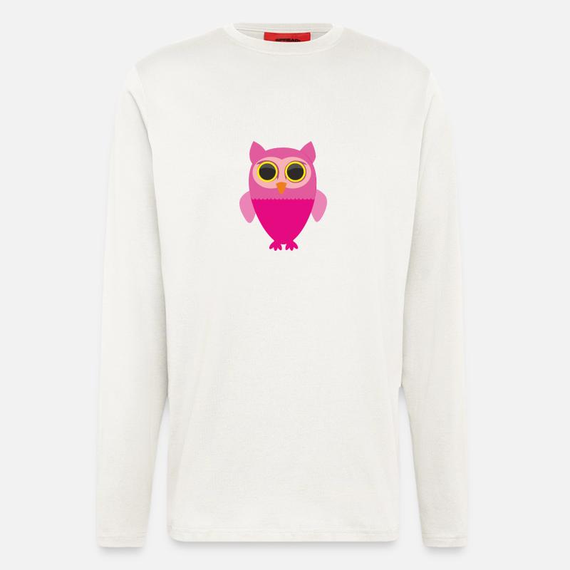Rosa Eule - Langarmshirt - made by SPREAD  - OFF WHITE