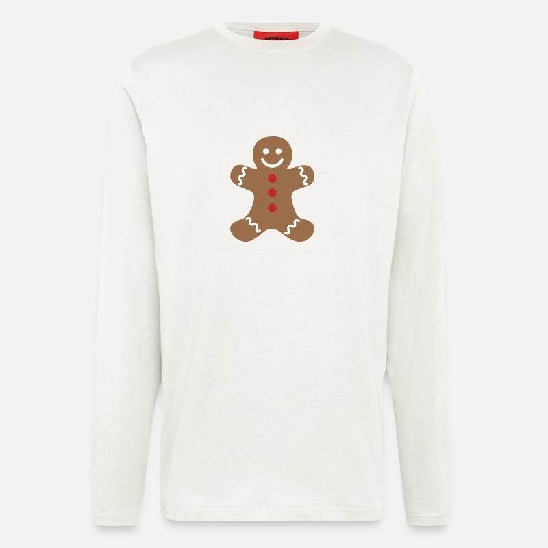 Lebkuchenmann - Langarmshirt - made by SPREAD  - OFF WHITE