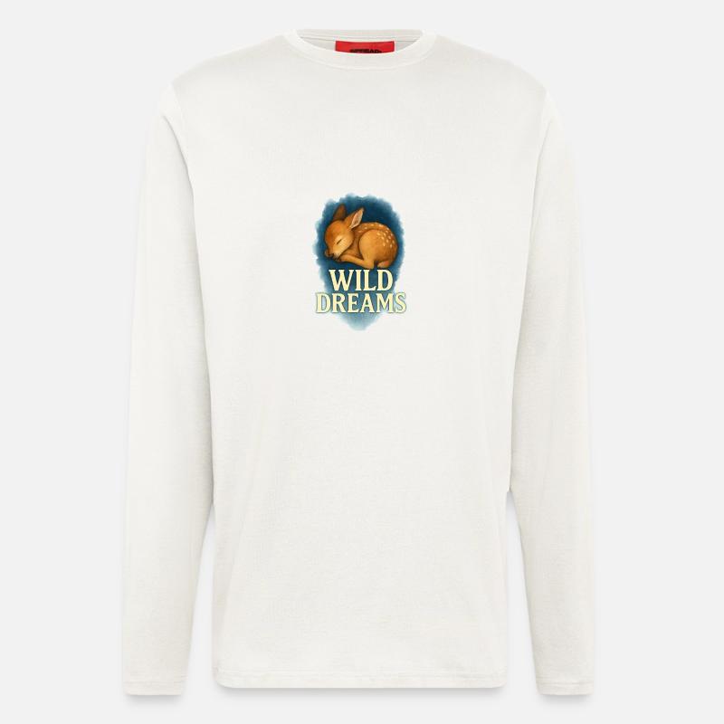 Wild Dreams – Schlafendes Rehkitz - Langarmshirt - made by SPREAD  - OFF WHITE