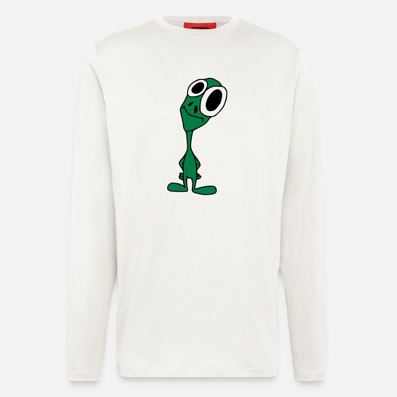 Mr. Alien - Langarmshirt - made by SPREAD - OFF WHITE