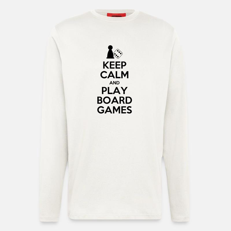 Halten Sie Ruhe - Brettspiele - Langarmshirt - made by SPREAD  - OFF WHITE