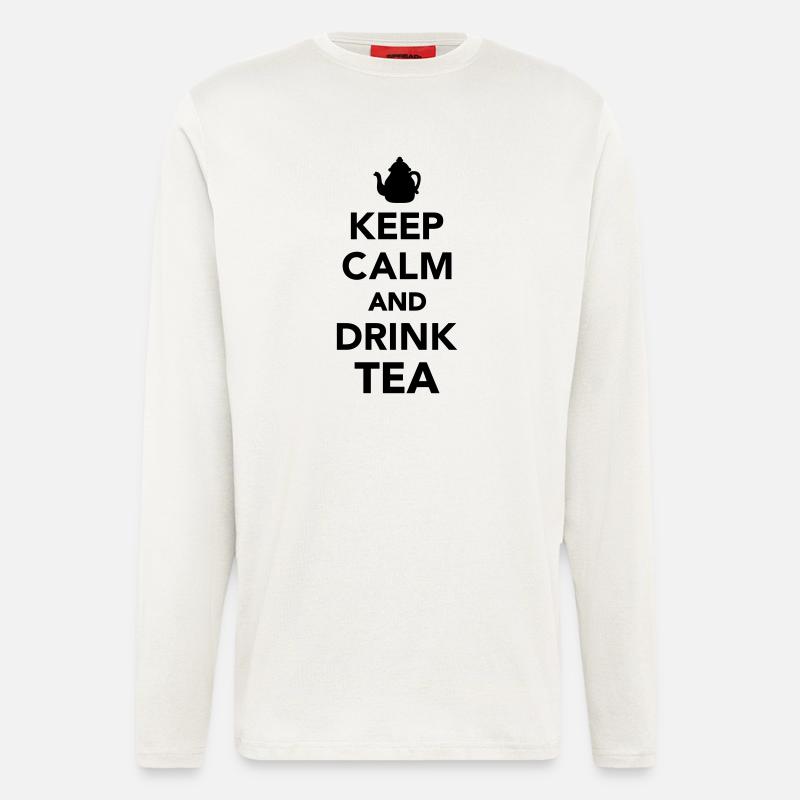 Keep calm and Drink Tea - Longsleeve - made by SPREAD  - OFF WHITE