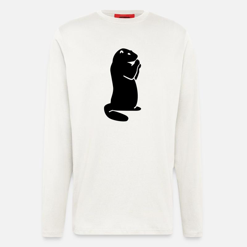 Murmeltier - Langarmshirt - made by SPREAD  - OFF WHITE