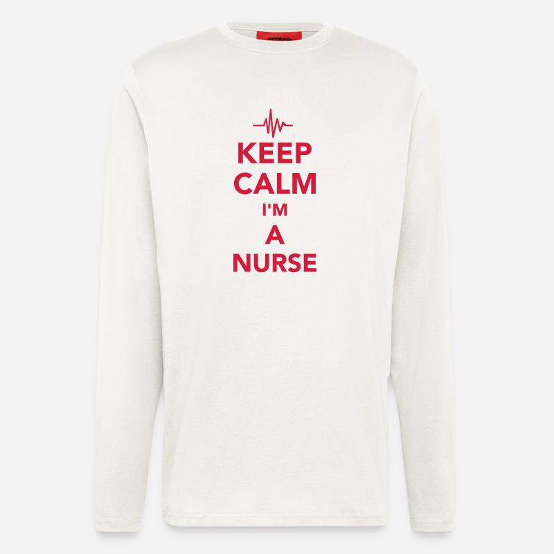 Krankenschwester - Langarmshirt - made by SPREAD - OFF WHITE