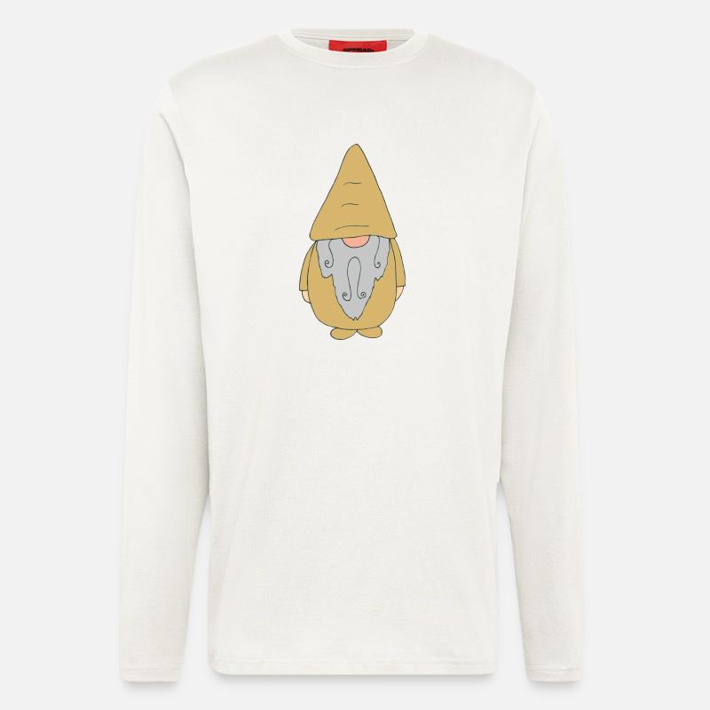 gartenzwerg gold - Langarmshirt - made by SPREAD  - OFF WHITE