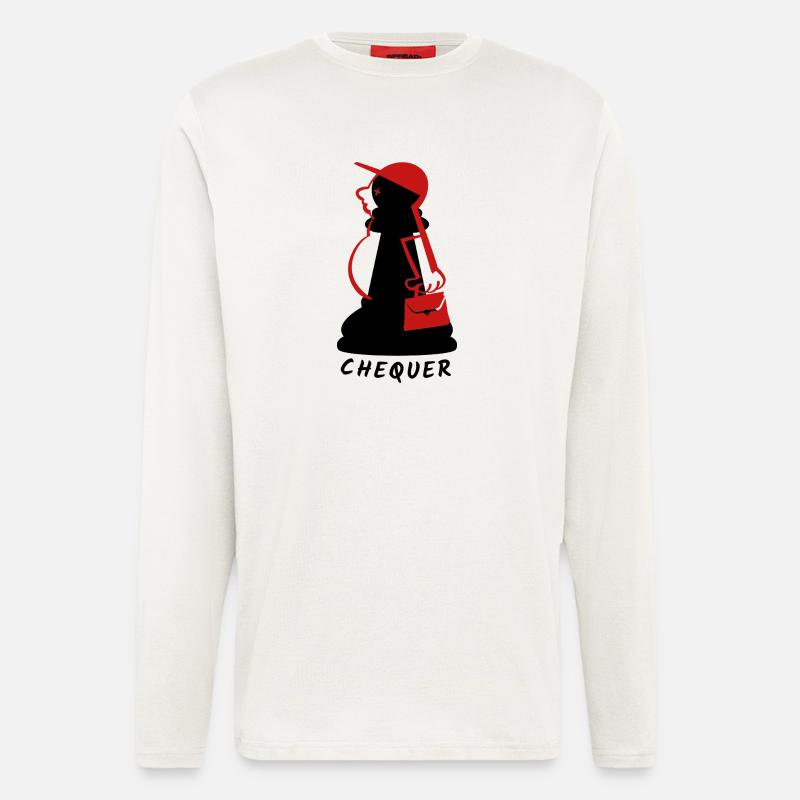 Chequer - Longsleeve - made by SPREAD  - OFF WHITE