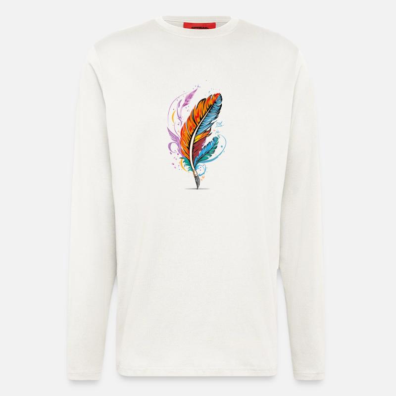 Feather - Langarmshirt - made by SPREAD  - OFF WHITE