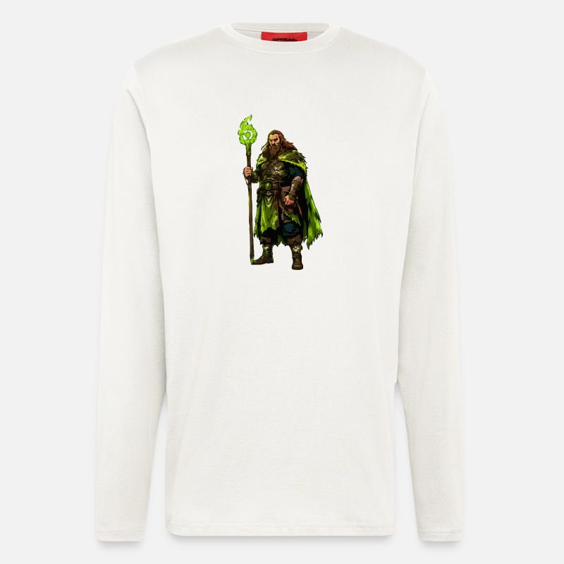 Wikinger Krieger - Langarmshirt - made by SPREAD - OFF WHITE