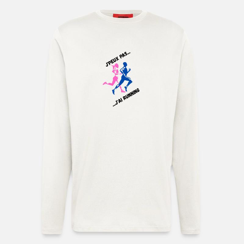 I can't I have Running - Langarmshirt - made by SPREAD  - OFF WHITE