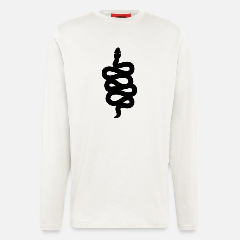 Schlange - Langarmshirt - made by SPREAD  - OFF WHITE