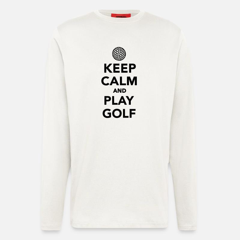 Keep calm and play Golf - Langarmshirt - made by SPREAD  - OFF WHITE