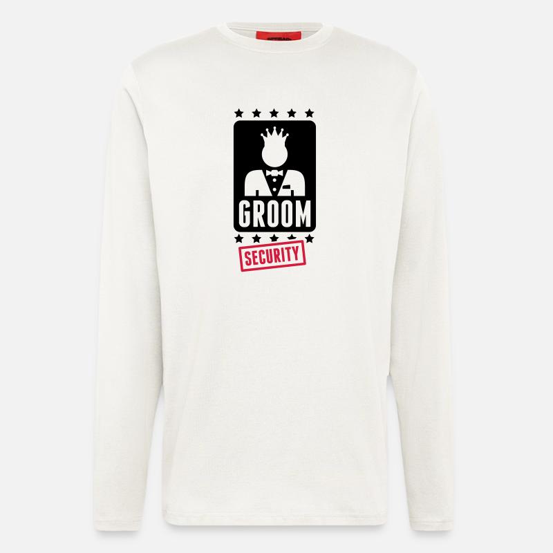 groom_security_1_f2 - Langarmshirt - made by SPREAD  - OFF WHITE