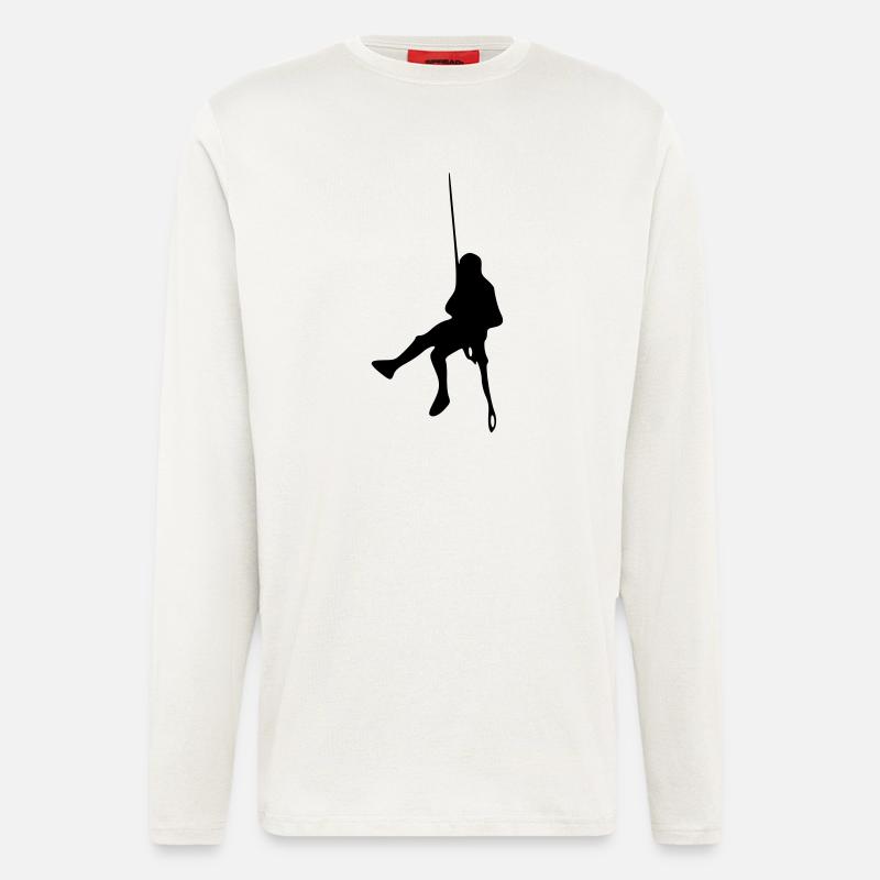 klettern_6_1f_ - Langarmshirt - made by SPREAD  - OFF WHITE