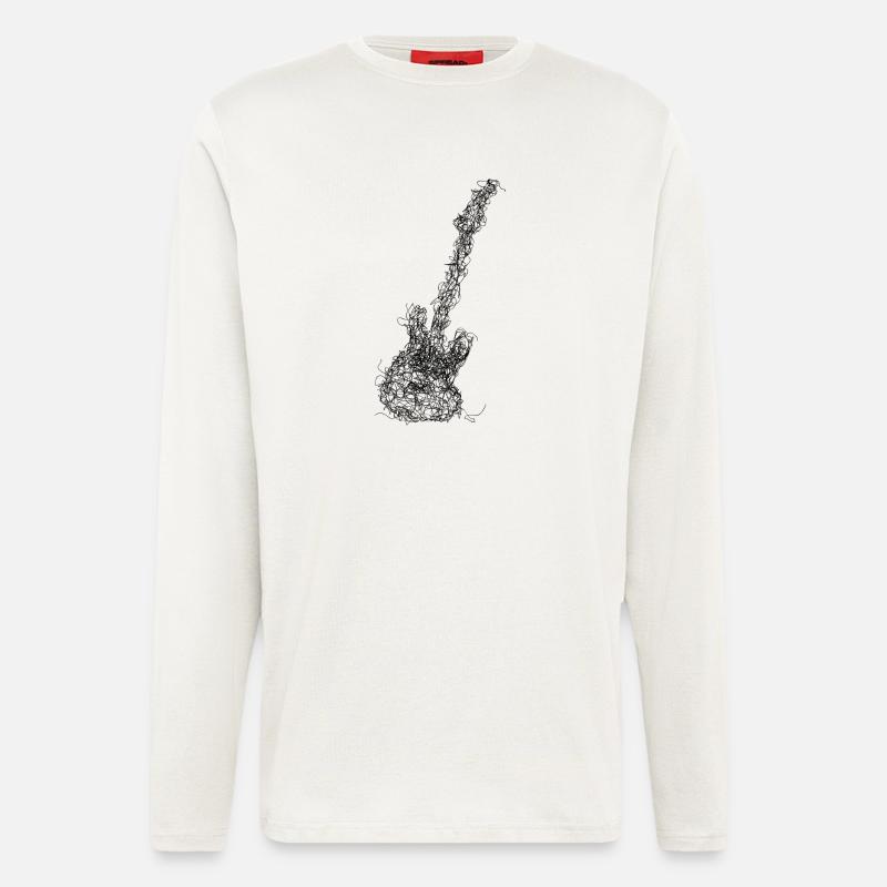 Lower Scribble - Langarmshirt - made by SPREAD  - OFF WHITE