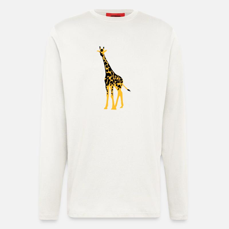 giraffe - Longsleeve - made by SPREAD  - OFF WHITE