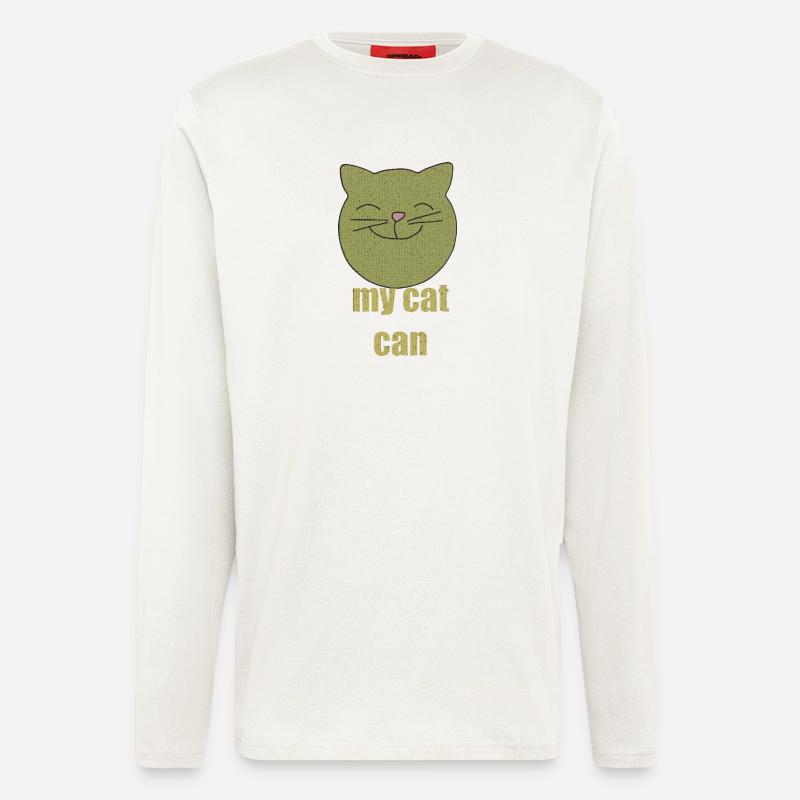 my cat can - Langarmshirt - made by SPREAD  - OFF WHITE