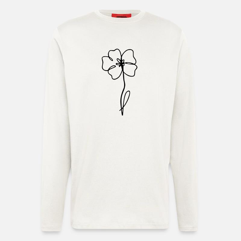 Mohn - Langarmshirt - made by SPREAD  - OFF WHITE