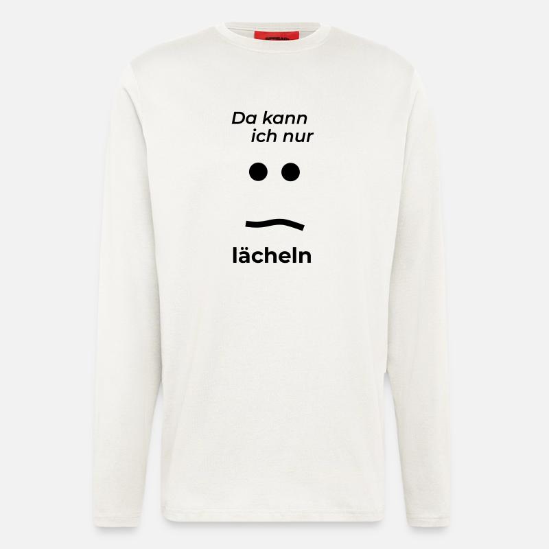 nur laecheln - Langarmshirt - made by SPREAD  - OFF WHITE