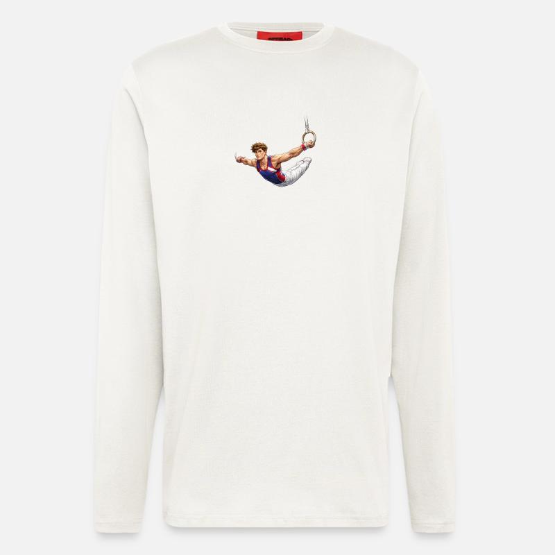 Turner am Ring Iron Cross Illustration - Langarmshirt - made by SPREAD  - OFF WHITE