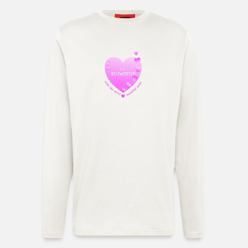 beste Schwester - Langarmshirt - made by SPREAD  - OFF WHITE