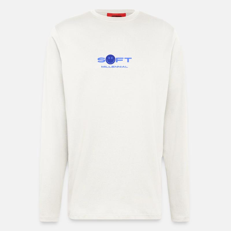 Soft Millennial Logo - Langarmshirt - made by SPREAD  - OFF WHITE