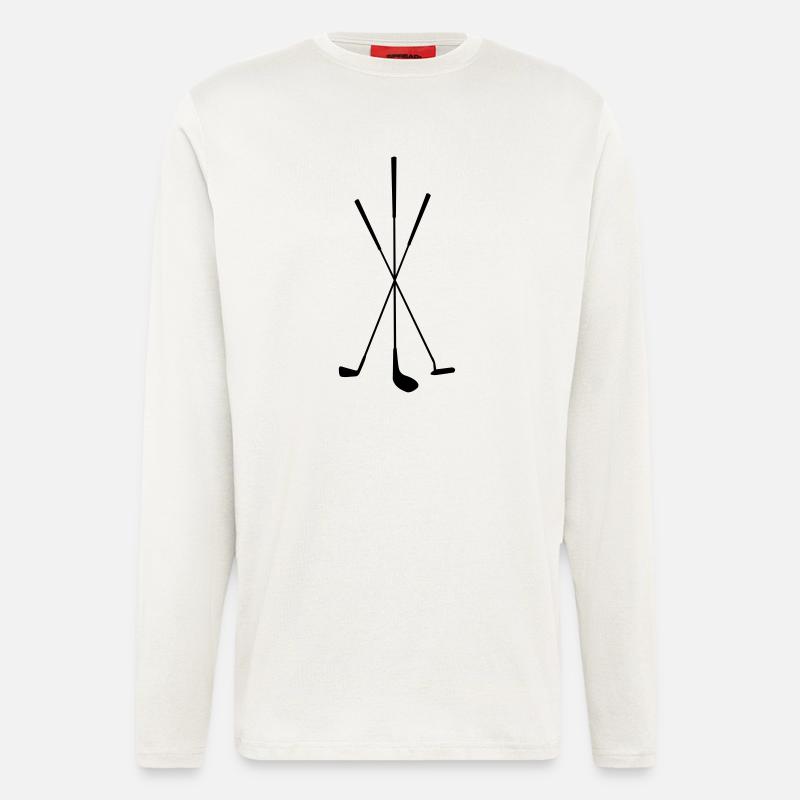 Golf - Golfschläger - Langarmshirt - made by SPREAD  - OFF WHITE