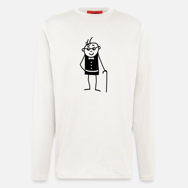 Rentner 02 - Langarmshirt - made by SPREAD  - OFF WHITE