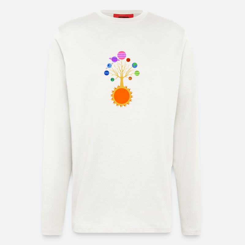 Solar System Tree - Longsleeve - made by SPREAD  - OFF WHITE