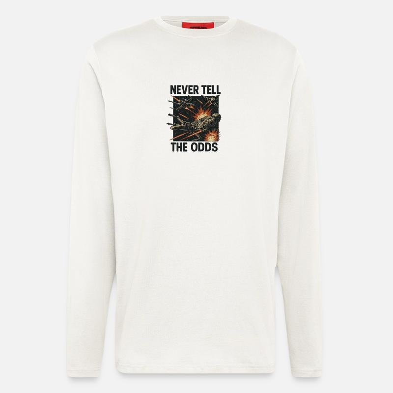Kampf der Galaxien - Langarmshirt - made by SPREAD  - OFF WHITE