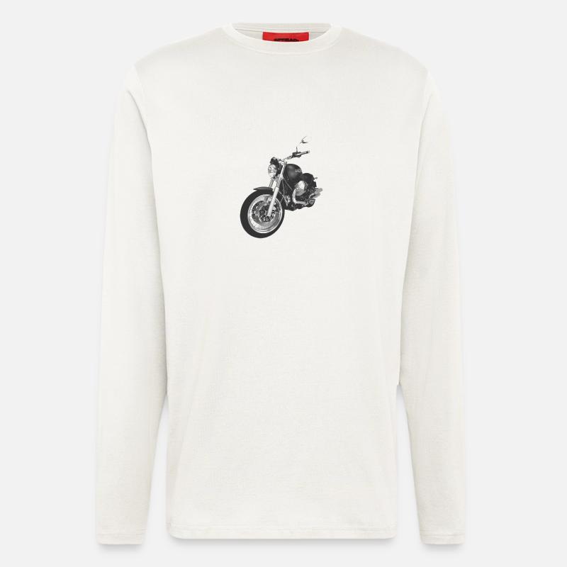 motorcycle - Longsleeve - made by SPREAD  - OFF WHITE