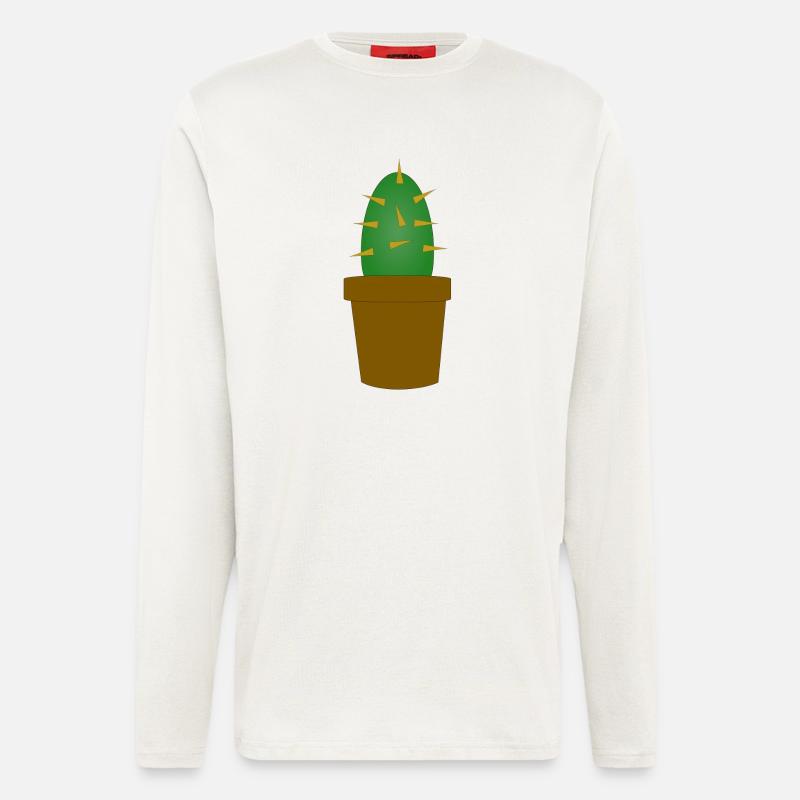 cactus cactus cactus cactus Mexique mexiko31 - Manches longues bio décontracté fabriqué en UE - OFF WHITE