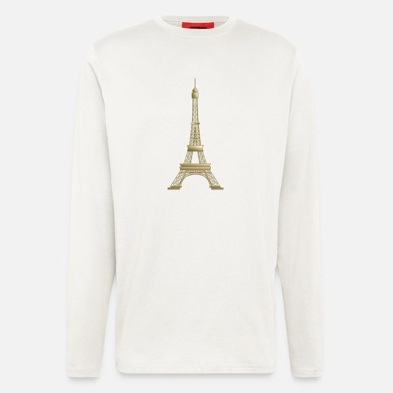 eiffelturm - Langarmshirt - made by SPREAD  - OFF WHITE