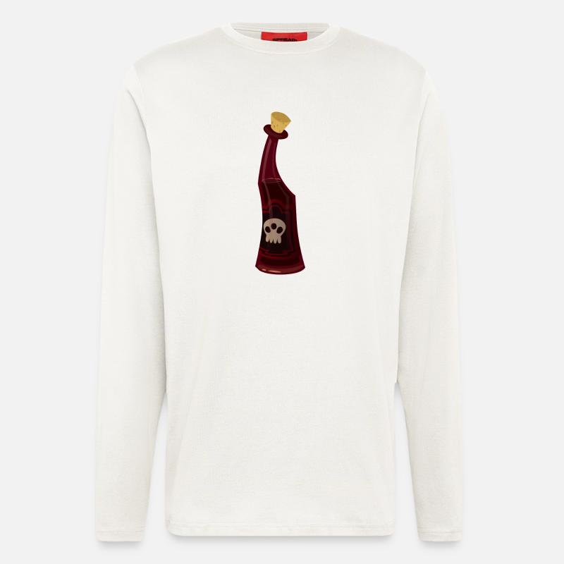 Flasche mit Gift - Langarmshirt - made by SPREAD  - OFF WHITE