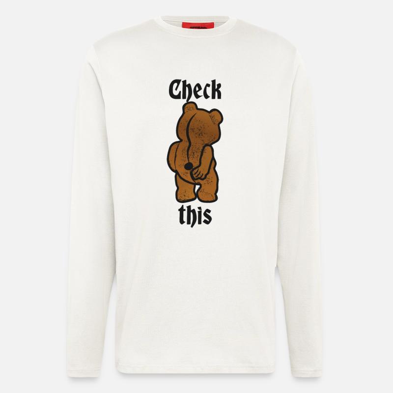Funny Bear - Longsleeve - made by SPREAD - OFF WHITE