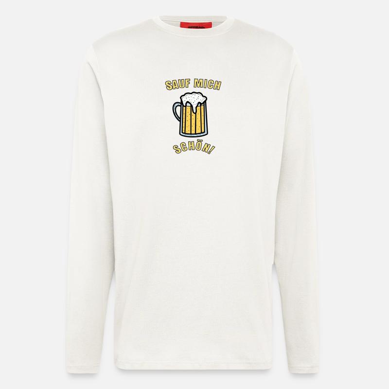 Sauf mich schön! - Langarmshirt - made by SPREAD  - OFF WHITE