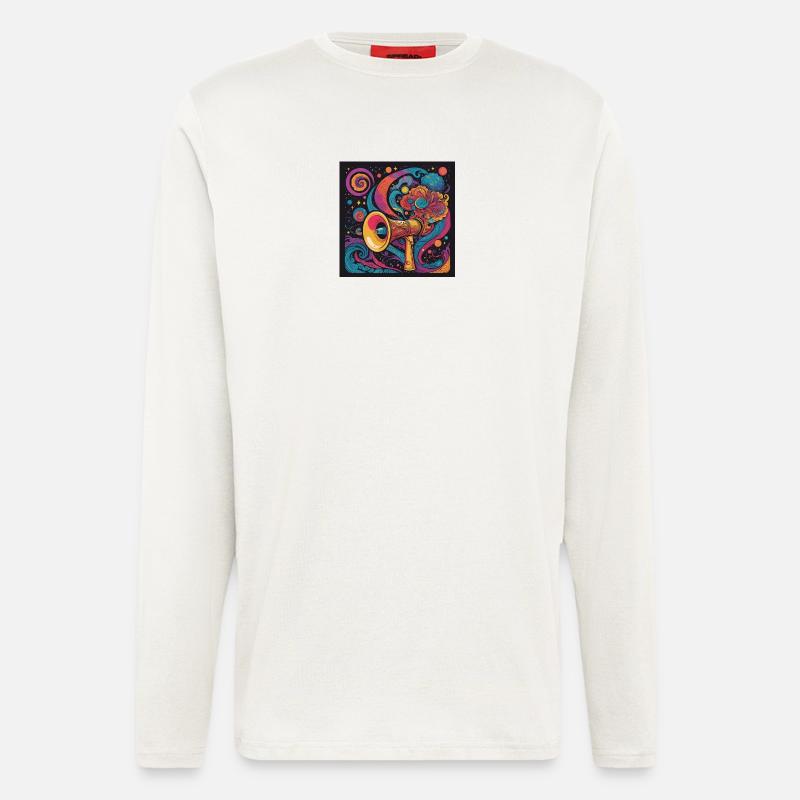 Psychedelic Exploration with Space Speaker - Longsleeve - made by SPREAD  - OFF WHITE