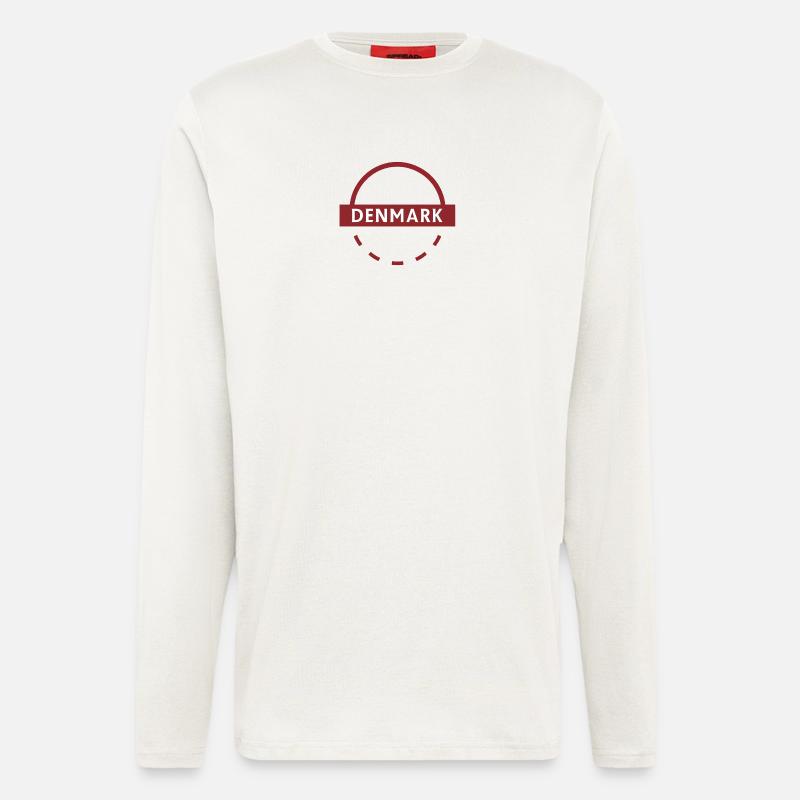 Dänisches Arc Emblem DÄNEMARK Logo - Langarmshirt - made by SPREAD  - OFF WHITE