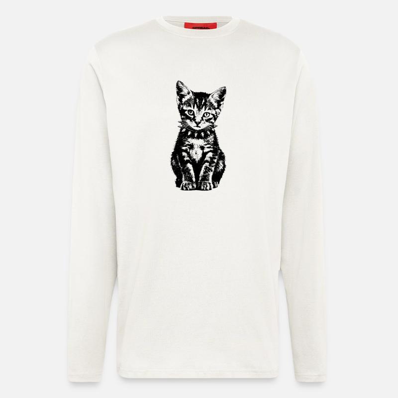 punk kitten - Longsleeve - made by SPREAD  - OFF WHITE